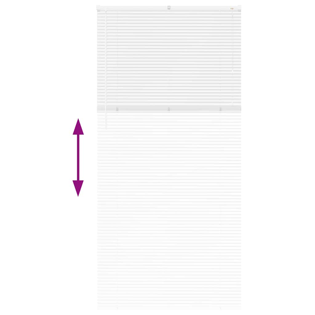 Βενετσιάνικες Ρόδες Λευκό 220 x 105 εκ Αλουμίνιο - Pakobazaar