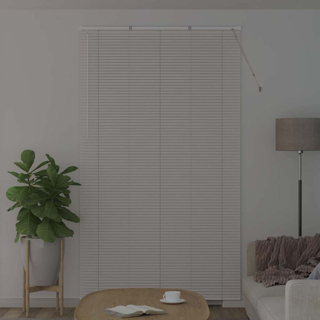 Βενετσιάνικες Ρόδες Λευκό 220 x 125 εκ Αλουμίνιο - Pakobazaar