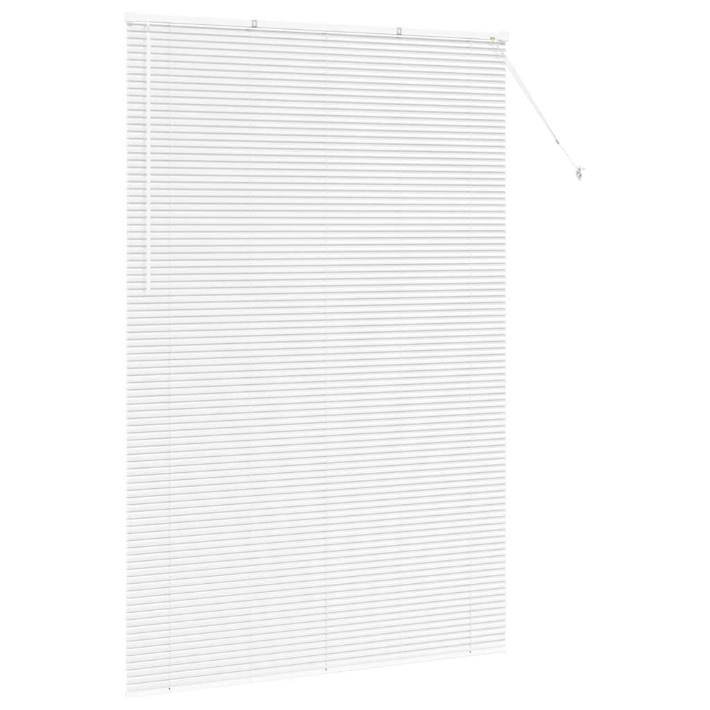 Βενετσιάνικες Ρόδες Λευκό 220 x 140 cm Αλουμίνιο - Pakobazaar