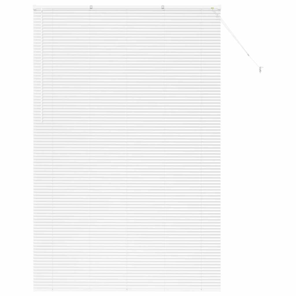Βενετσιάνικες Ρόδες Λευκό 220 x 140 cm Αλουμίνιο - Pakobazaar