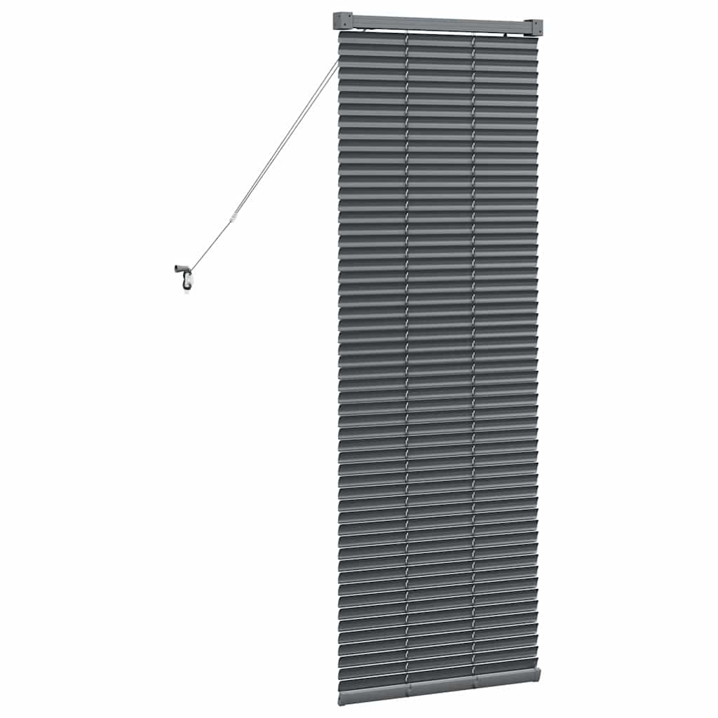 Βενετσιάνικες Ρόδες Σκούρο Γκρι 130 x 45 εκ Αλουμίνιο - Pakobazaar