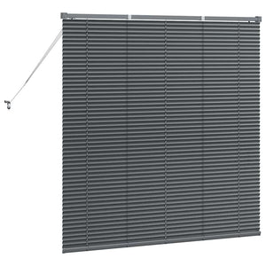Βενετσιάνικες Ρόδες Σκούρο Γκρι 130 x 125 εκ Αλουμίνιο - Pakobazaar
