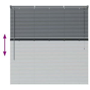 Βενετσιάνικες Ρόδες Σκούρο Γκρι 130 x 125 εκ Αλουμίνιο - Pakobazaar