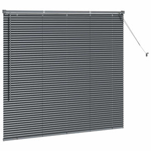 Βενετσιάνικες Ρόδες Σκούρο Γκρι 130 x 140 cm Αλουμίνιο - Pakobazaar