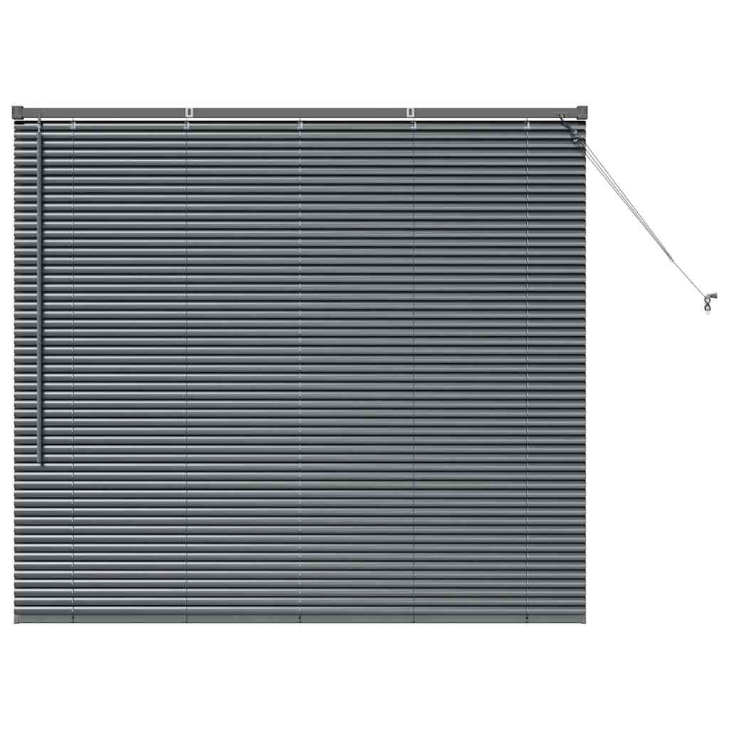 Βενετσιάνικες Ρόδες Σκούρο Γκρι 130 x 140 cm Αλουμίνιο - Pakobazaar