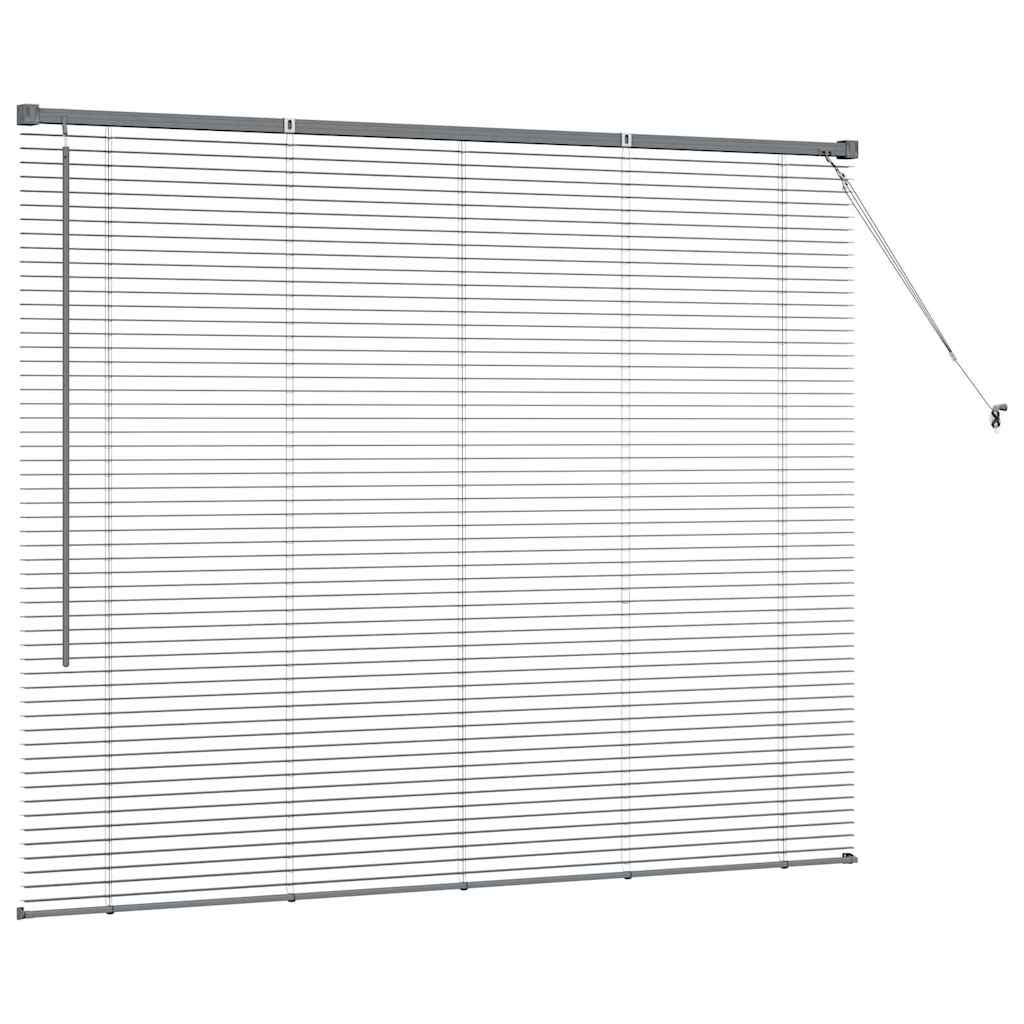 Βενετσιάνικες Ρόδες Σκούρο Γκρι 130 x 160 εκ Αλουμίνιο - Pakobazaar