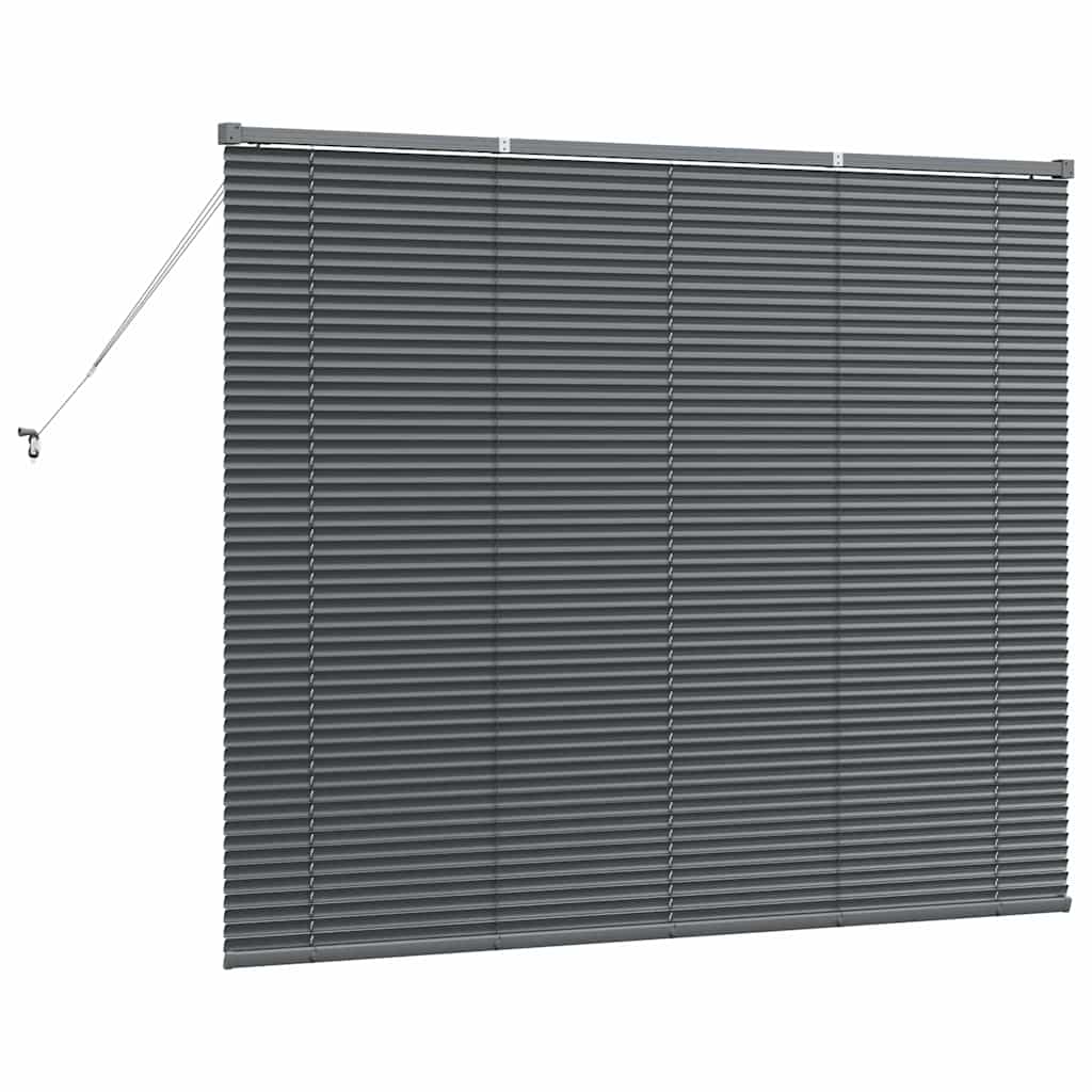 Βενετσιάνικες Ρόδες Σκούρο Γκρι 130 x 160 εκ Αλουμίνιο - Pakobazaar