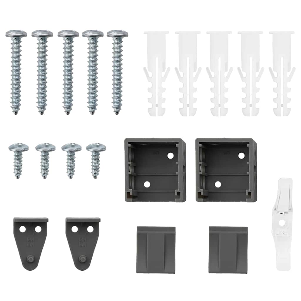 Βενετσιάνικες Ρόδες Σκούρο Γκρι 175 x 80 εκ Αλουμίνιο - Pakobazaar