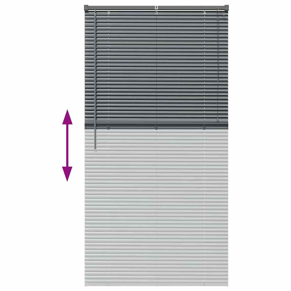 Βενετσιάνικες Ρόδες Σκούρο Γκρι 175 x 90 εκ Αλουμίνιο - Pakobazaar