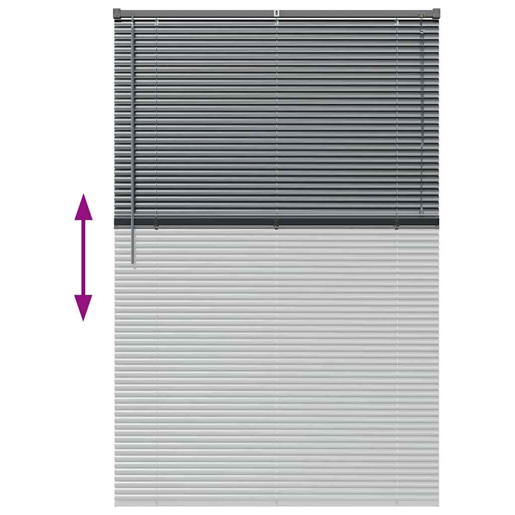 Βενετσιάνικες Ρόδες Σκούρο Γκρι 175 x 120 εκ Αλουμίνιο - Pakobazaar