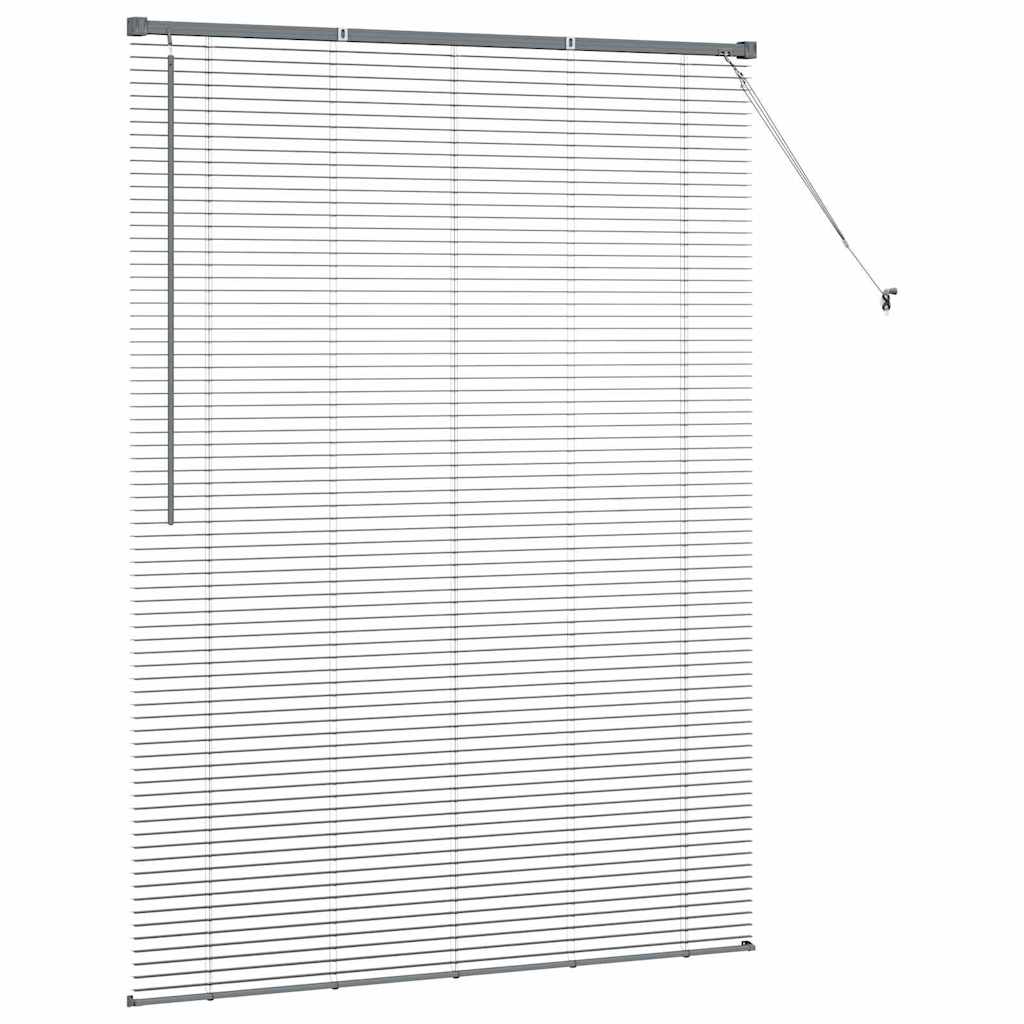 Βενετσιάνικες Ρόδες Σκούρο Γκρι 175 x 135 εκ Αλουμίνιο - Pakobazaar