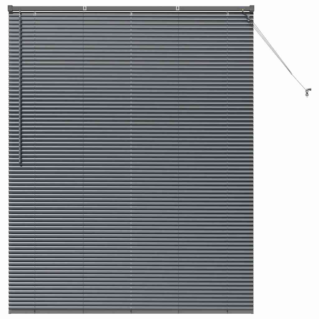 Βενετσιάνικες Ρόδες Σκούρο Γκρι 175 x 150 εκ Αλουμίνιο - Pakobazaar