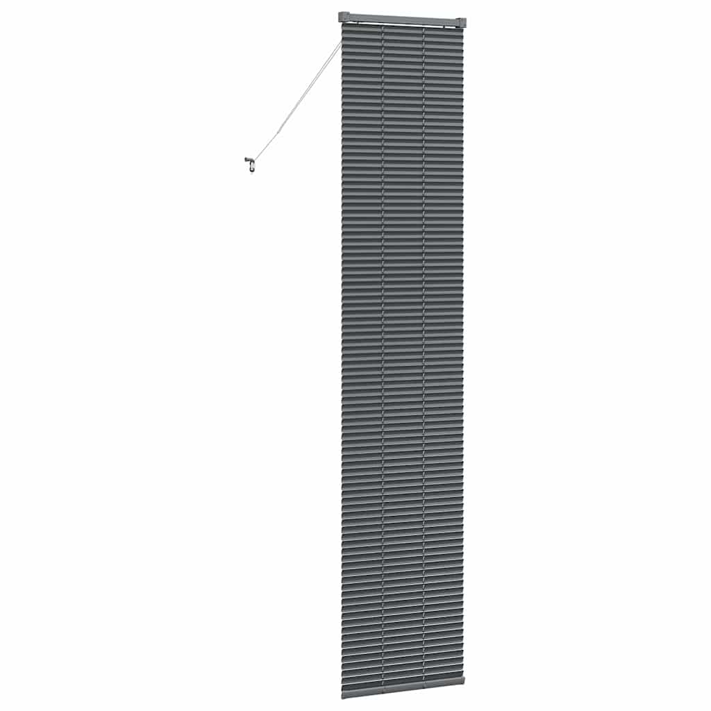 Βενετσιάνικες Ρόδες Σκούρο Γκρι 220 x 40 εκ Αλουμίνιο - Pakobazaar