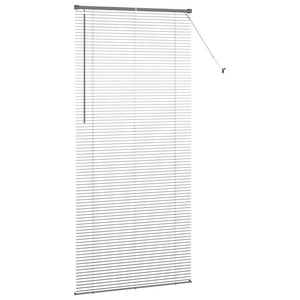 Βενετσιάνικες Ρόδες Σκούρο Γκρι 220 x 100 cm Αλουμίνιο - Pakobazaar