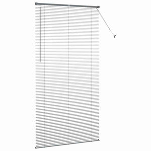 Βενετσιάνικες Ρόδες Σκούρο Γκρι 220 x 110 cm Αλουμίνιο - Pakobazaar
