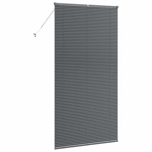 Βενετσιάνικες Ρόδες Σκούρο Γκρι 220 x 120 εκ Αλουμίνιο - Pakobazaar