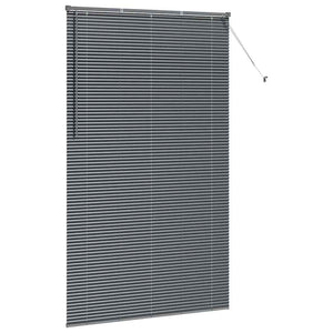 Βενετσιάνικες Ρόδες Σκούρο Γκρι 220 x 125 εκ Αλουμίνιο - Pakobazaar