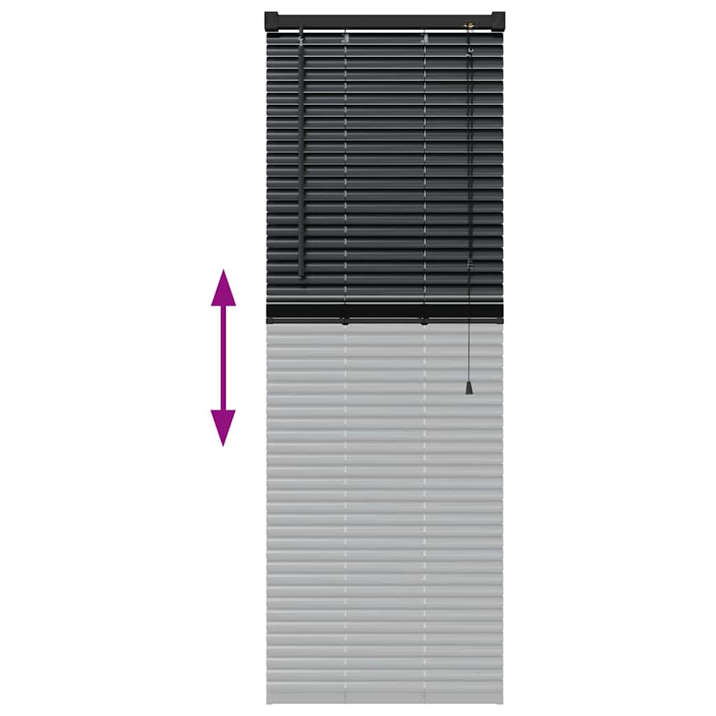 Βενετσιάνικες Ρόδες Μαύρο 130 x 55 εκ Αλουμίνιο - Pakobazaar