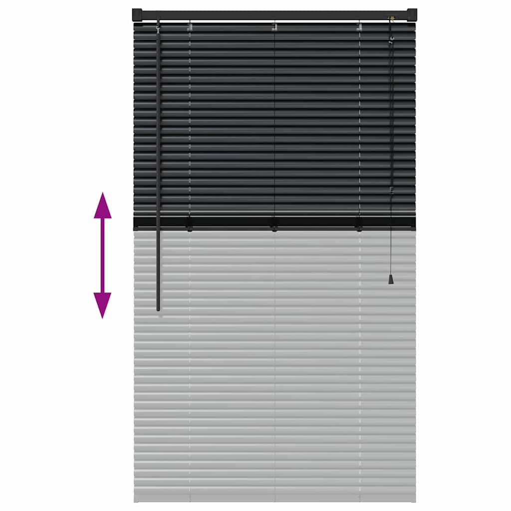 Βενετσιάνικες Ρόδες Μαύρο 130 x 70 εκ Αλουμίνιο - Pakobazaar