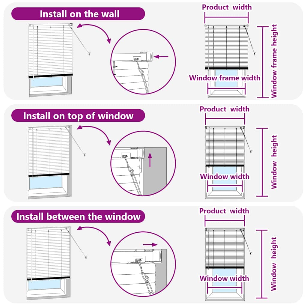 Βενετσιάνικες Ρόδες Μαύρο 130 x 100 cm Αλουμίνιο - Pakobazaar