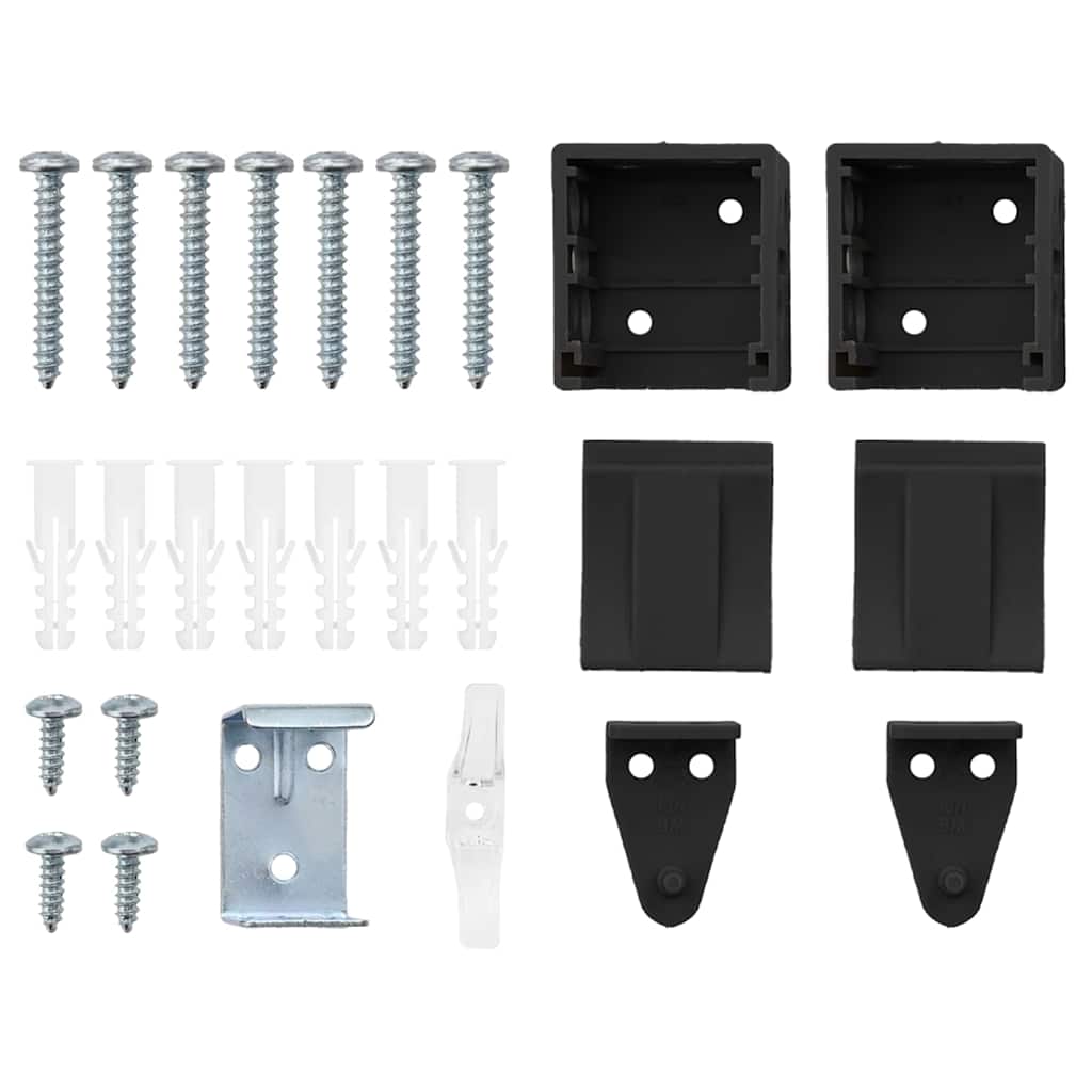 Βενετσιάνικες Ρόδες Μαύρο 130 x 110 εκ Αλουμίνιο - Pakobazaar