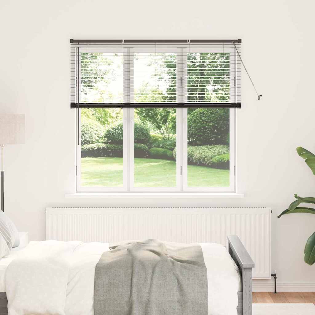 Βενετσιάνικες Ρόδες Μαύρο 130 x 140 cm Αλουμίνιο - Pakobazaar