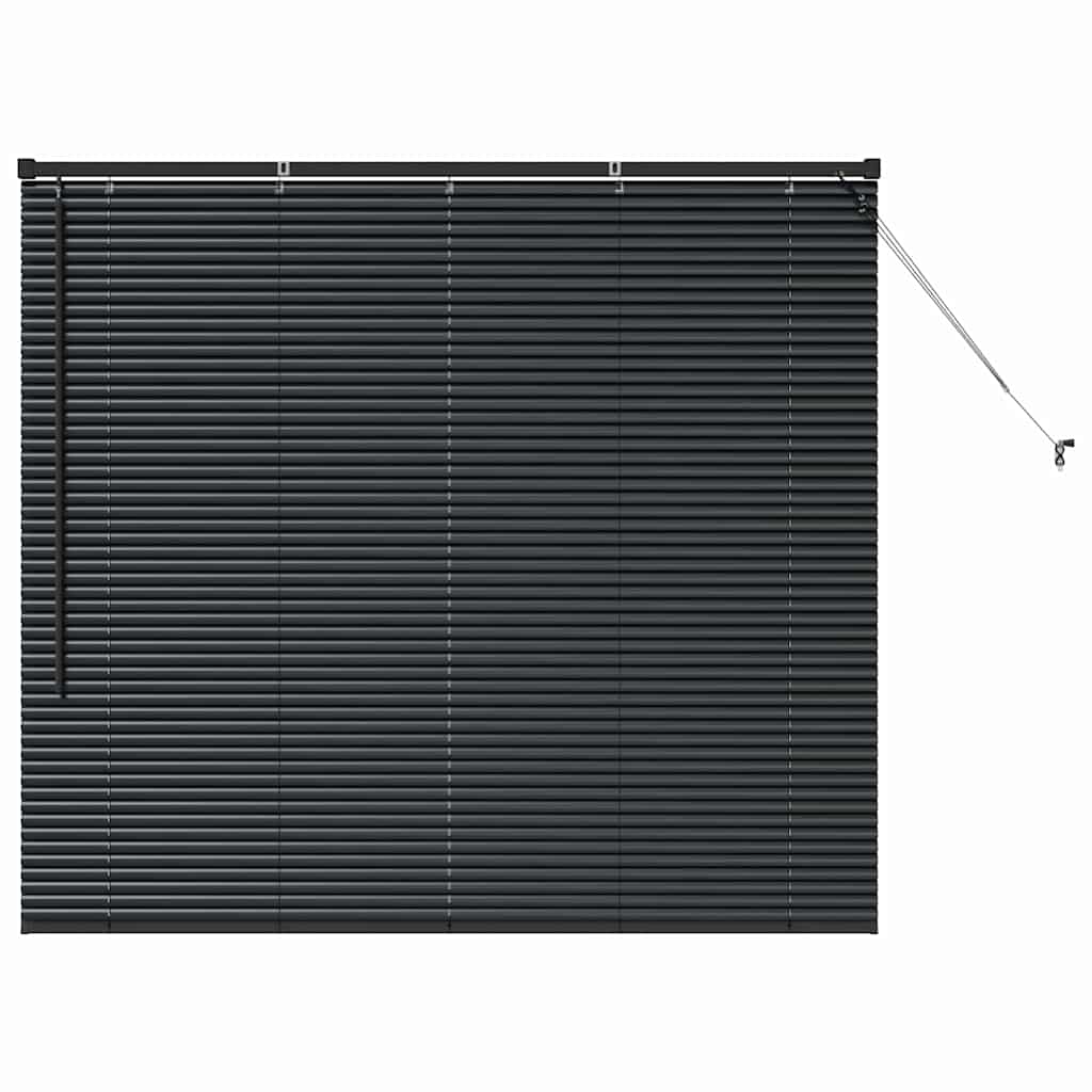 Βενετσιάνικες Ρόδες Μαύρο 130 x 150 cm Αλουμίνιο - Pakobazaar