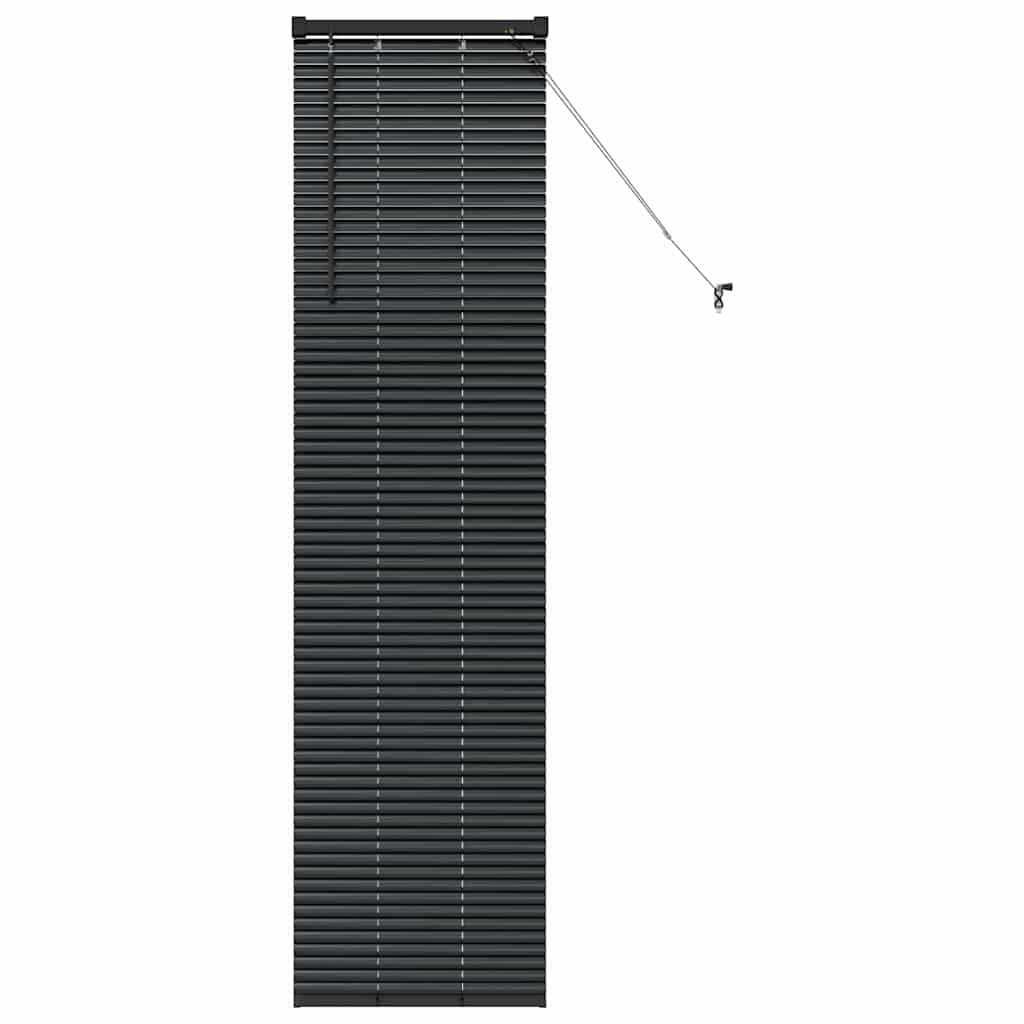 Βενετσιάνικες Ρόδες Μαύρο 175 x 50 εκ Αλουμίνιο - Pakobazaar