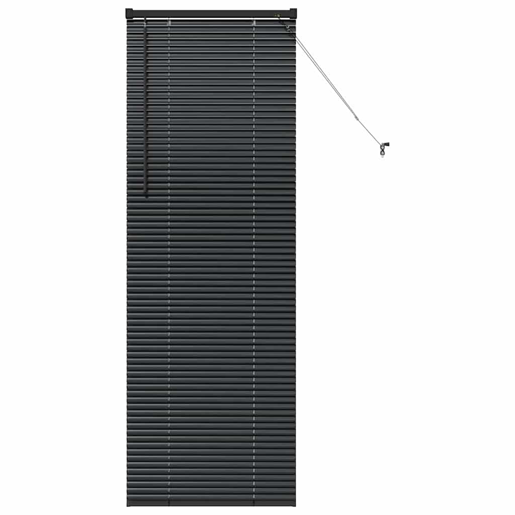 Βενετσιάνικες Ρόδες Μαύρο 175 x 60 εκ Αλουμίνιο - Pakobazaar