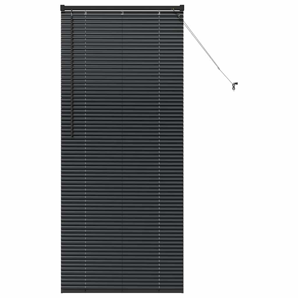 Βενετσιάνικες Ρόδες Μαύρο 175 x 80 εκ Αλουμίνιο - Pakobazaar