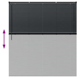 Βενετσιάνικες Ρόδες Μαύρο 175 x 160 εκ Αλουμίνιο - Pakobazaar