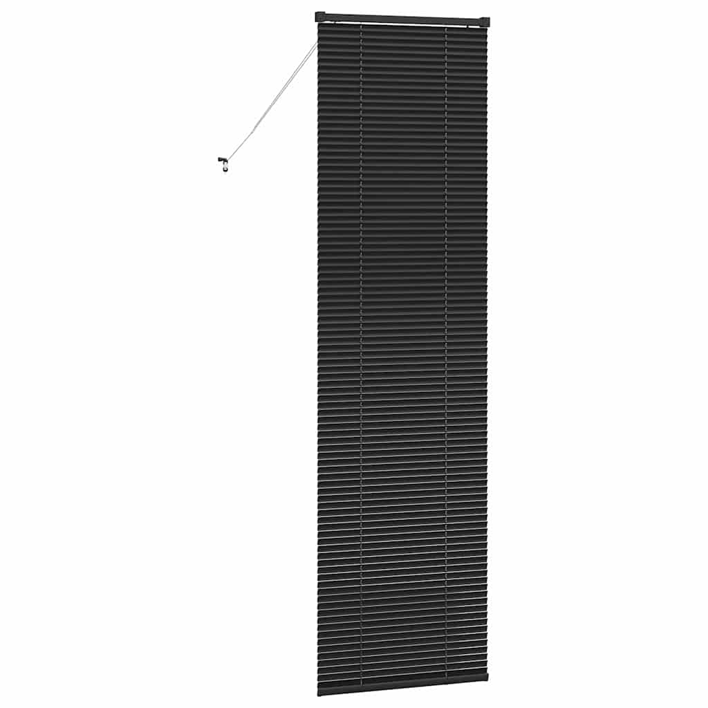 Βενετσιάνικες Ρόδες Μαύρο 220 x 60 εκ Αλουμίνιο - Pakobazaar