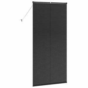 Βενετσιάνικες Ρόδες Μαύρο 220 x 100 cm Αλουμίνιο - Pakobazaar