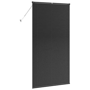 Βενετσιάνικες Ρόδες Μαύρο 220 x 110 cm Αλουμίνιο - Pakobazaar