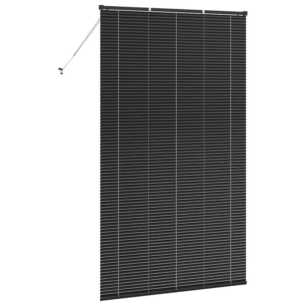 Βενετσιάνικες Ρόδες Μαύρο 220 x 125 εκ Αλουμίνιο - Pakobazaar