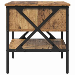 Κομοδίνο με συρτάρι 2 pcs Παλαιό ξύλο 40 x 42 x 45 εκ. - Pakobazaar