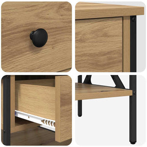 Κομοδίνο με συρτάρι 2 pcs artisan δρυς 40 x 42 x 45 εκ. - Pakobazaar