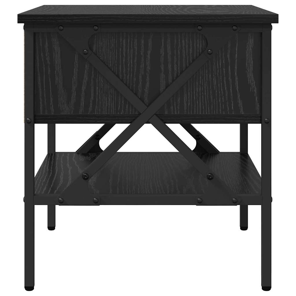 Κομοδίνο με συρτάρι Μαύρη δρυς 40 x 42 x 45 εκ.
