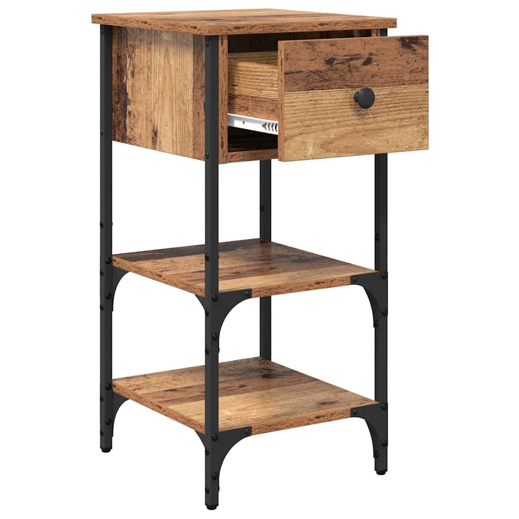 Κομοδίνο με συρτάρι 2 pcs Καφέ 33.5 x 36 x 70 εκ