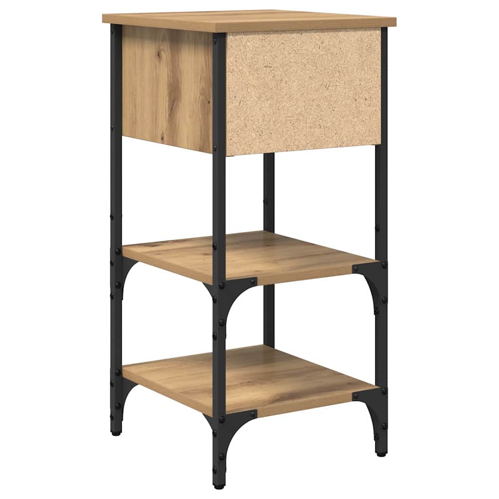 Κομοδίνο με συρτάρι 2 pcs Καφέ 33.5 x 36 x 70 εκ
