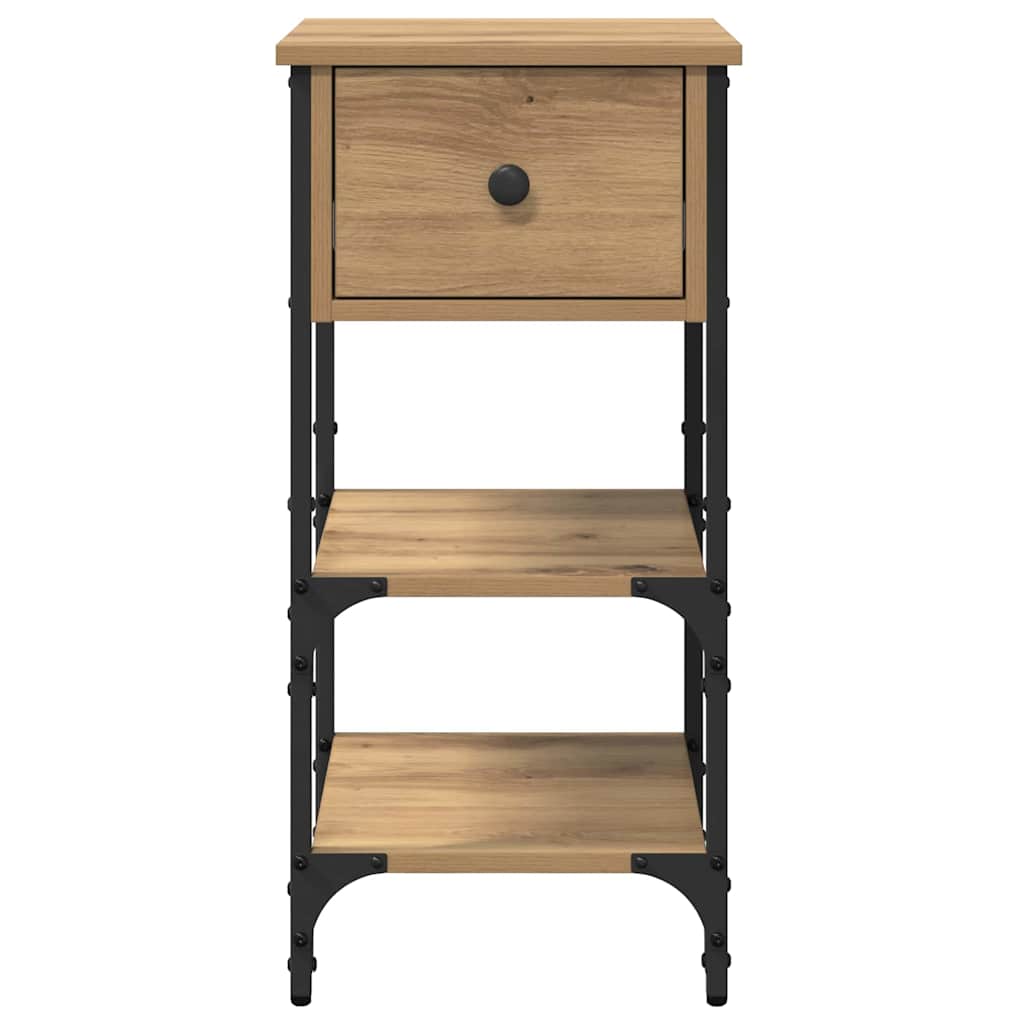 Κομοδίνο με συρτάρι 2 pcs Καφέ 33.5 x 36 x 70 εκ