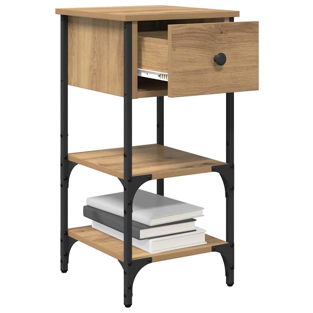 Κομοδίνο με συρτάρι 2 pcs Καφέ 33.5 x 36 x 70 εκ