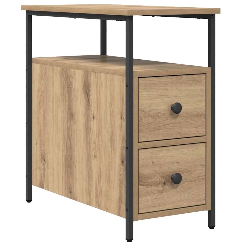 Κομοδίνο artisan δρυς 30 x 60 x 60 εκ. Επεξεργασμένο ξύλο - Pakobazaar