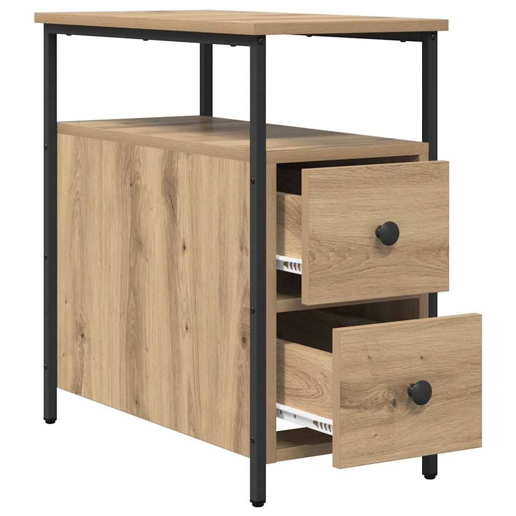 Κομοδίνο artisan δρυς 30 x 60 x 60 εκ. Επεξεργασμένο ξύλο - Pakobazaar