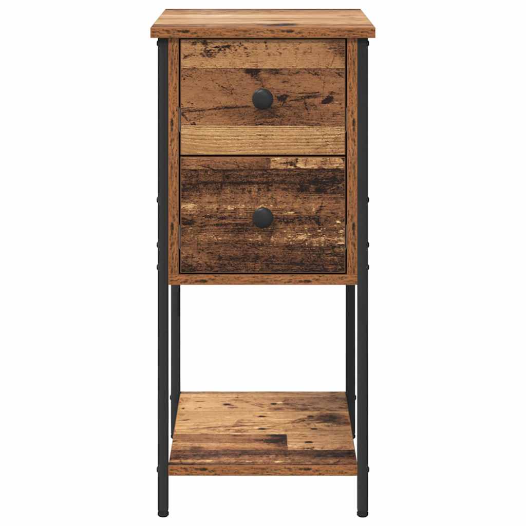 Κομοδίνο 2 pcs Παλαιό ξύλο 32 x 42 x 70 εκ Επεξεργασμένο ξύλο - Pakobazaar