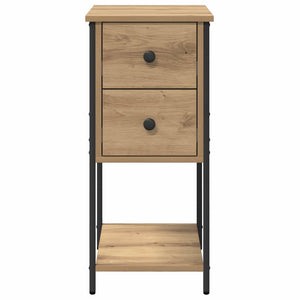 Κομοδίνο 2 pcs artisan δρυς 32 x 42 x 70 εκ Επεξεργασμένο ξύλο - Pakobazaar