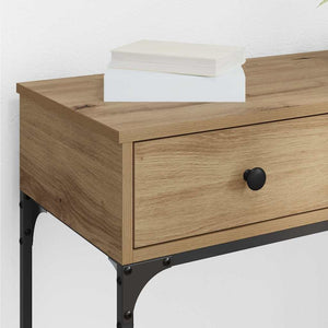 Τραπέζι κονσόλας με συρτάρι artisan δρυς 75 x 34.5 x 75 εκ - Pakobazaar