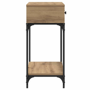 Τραπέζι κονσόλας με συρτάρι artisan δρυς 75 x 34.5 x 75 εκ - Pakobazaar