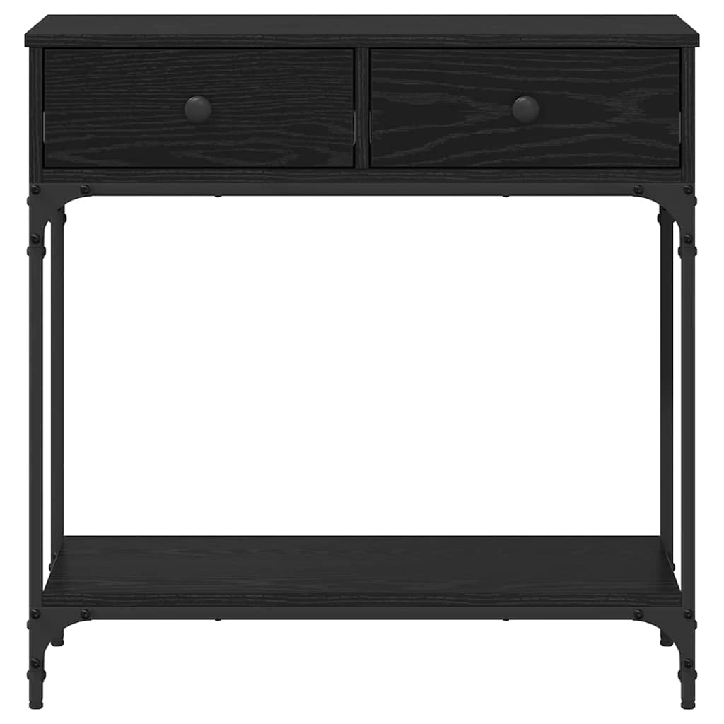 Τραπέζι κονσόλας Μαύρη δρυς 75 x 34,5 x 75 εκ