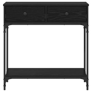 Τραπέζι κονσόλας Μαύρη δρυς 75 x 34,5 x 75 εκ